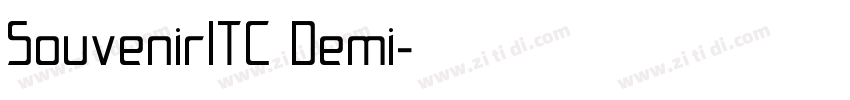 SouvenirITC Demi字体转换
